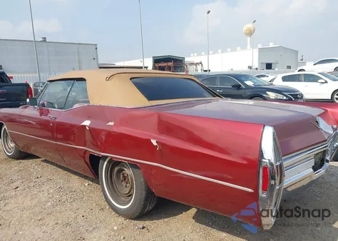 1968 Cadillac Deville z USA, uszkodzony, nr VIN 000000000F8156270